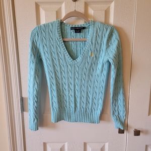 Ralph Lauren Sport blue knit sweater